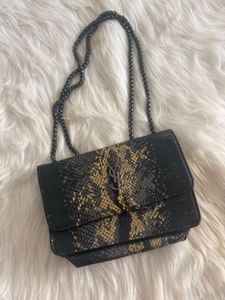 YSL Python Embossed Crossbody