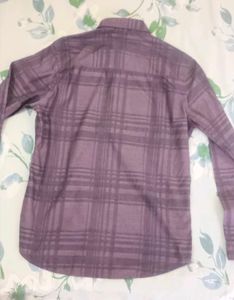 Stylish Purple Tonal Plaid Button-Up Shirt