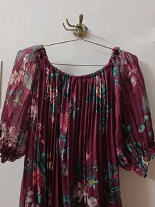 Floral Print Maxi Dress Fits 46-48