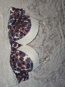 Floral Print Bra