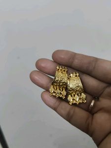 Gold-Toned Guaranteed 1gm Gold Earrings