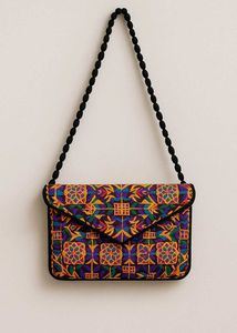 Traditional Multicolor Embroidered Sling Bag👛