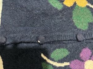 korean Floral chunky  Cardigan -