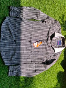 Allen Solly Black &amp; White Check Shirt 40 Size