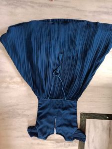 blue party wear dress