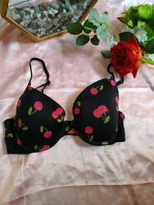 Cute Cherry Print Bra