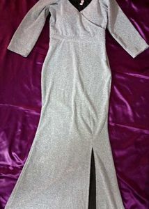 Sparkly Silver Gown/ Bodycon Dress