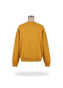 Mustard Graphic Print Sweatshirt
