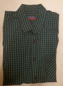 Cool CheckedIndigo Nation Shirt