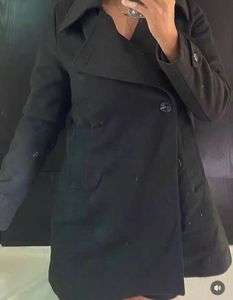 Elegant Black Coat(S-M)