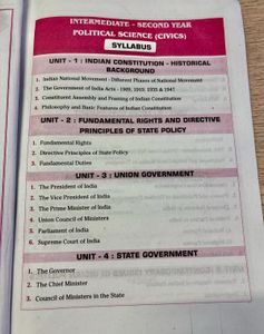 Political Science (Civics) - Intermediate