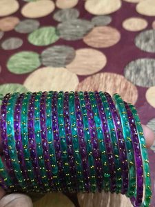 Bangle Set - Purple and Green