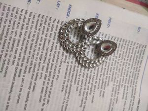 Silver Leaf Drop Earrings