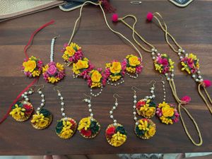 Haldi Floral Jewelry Set