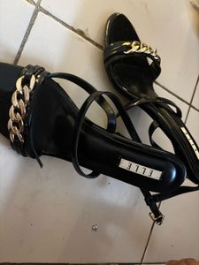 ELLE Black Chain Heels