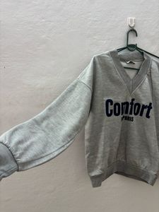 Comfort in Paris V-Neck Sweatshirt