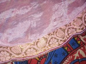 Peach Tissue Saree