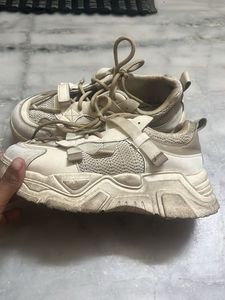 Unique Beige Fashion Sneakers