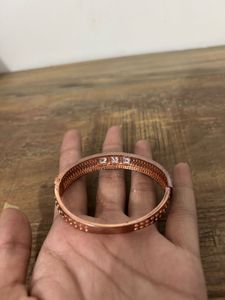 Rose Gold &amp; Cubic Zirconia Bangle