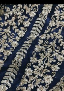 Blue Leghga Semi Stitched