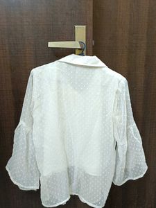 Embroidered White Top