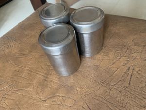 Combo Of Three Small Steel Containers