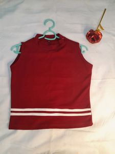 Women Red Crop Top