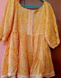 Floral Yellow Top