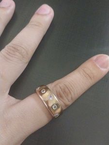 Rose Gold Ring With Diamonds