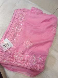 Pink saree