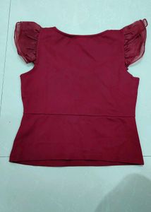 Maroon Coloured Top