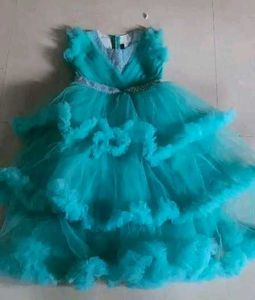 Party Wear Layered Gown
