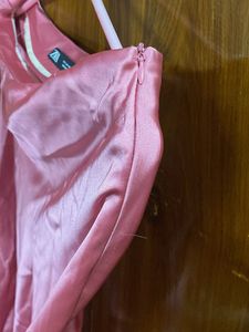 Pink Satin Skirt