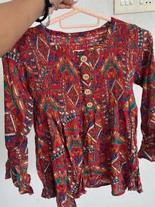Boho Print Top