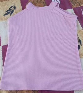 Ribbed Mock Neck Tank Top