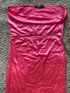 Shein Neon Pink Cutout Dress
