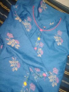 Blue Printed Kurta