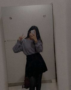 Heart Cutout Knit Sweater