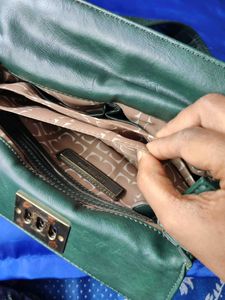 Imported Leather Hobo Bag