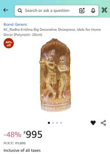 Radha Krishna Religious Idol &amp; Figurine