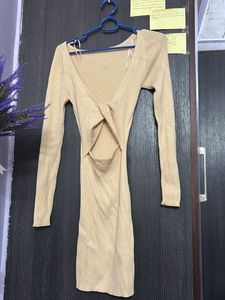 Ribbed Knit Mini Dress