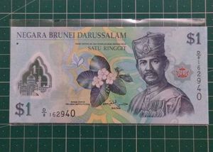 Brunei 1 Ringgit Polymer Banknote 😍🔥