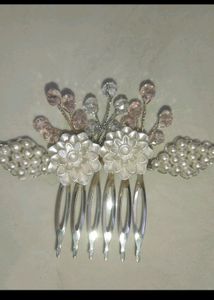 Pearl Floral Hair Combs (Set of 2)