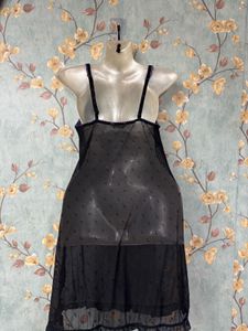 Black Lace Mesh Slip