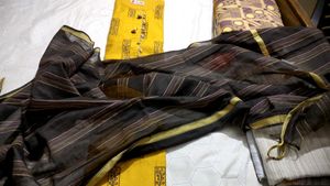 ❣️ Mustard And Brown Dupatta Set