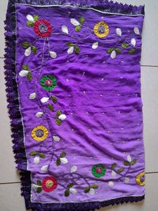 Woman stylish Lavender Floral saree