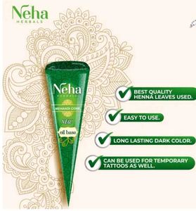 Neha Herbal Mehandi Cone - Oil Base