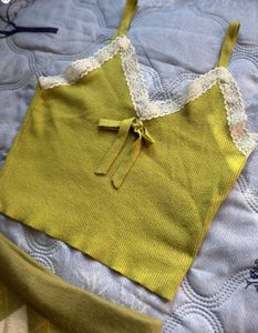 Cami Top Solid Green