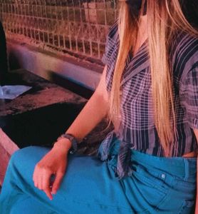 NITYA Striped Tie-Front Top