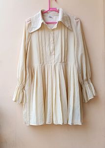 New Without Tag White Cottage Dress
